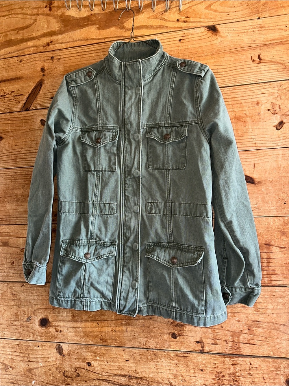 Levi’s San Francisco Mens Military-Style Utility Jacket - Olive Green